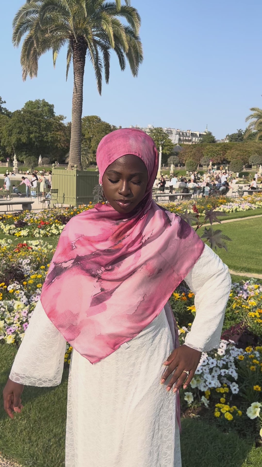 Hijab Modal Rose Nacré