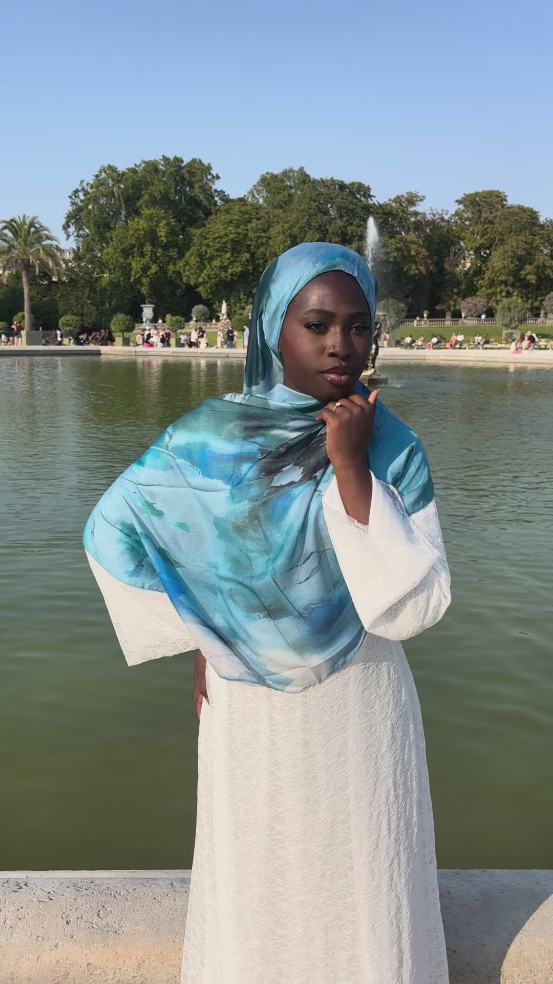 Hijab modal Horizon Bleu