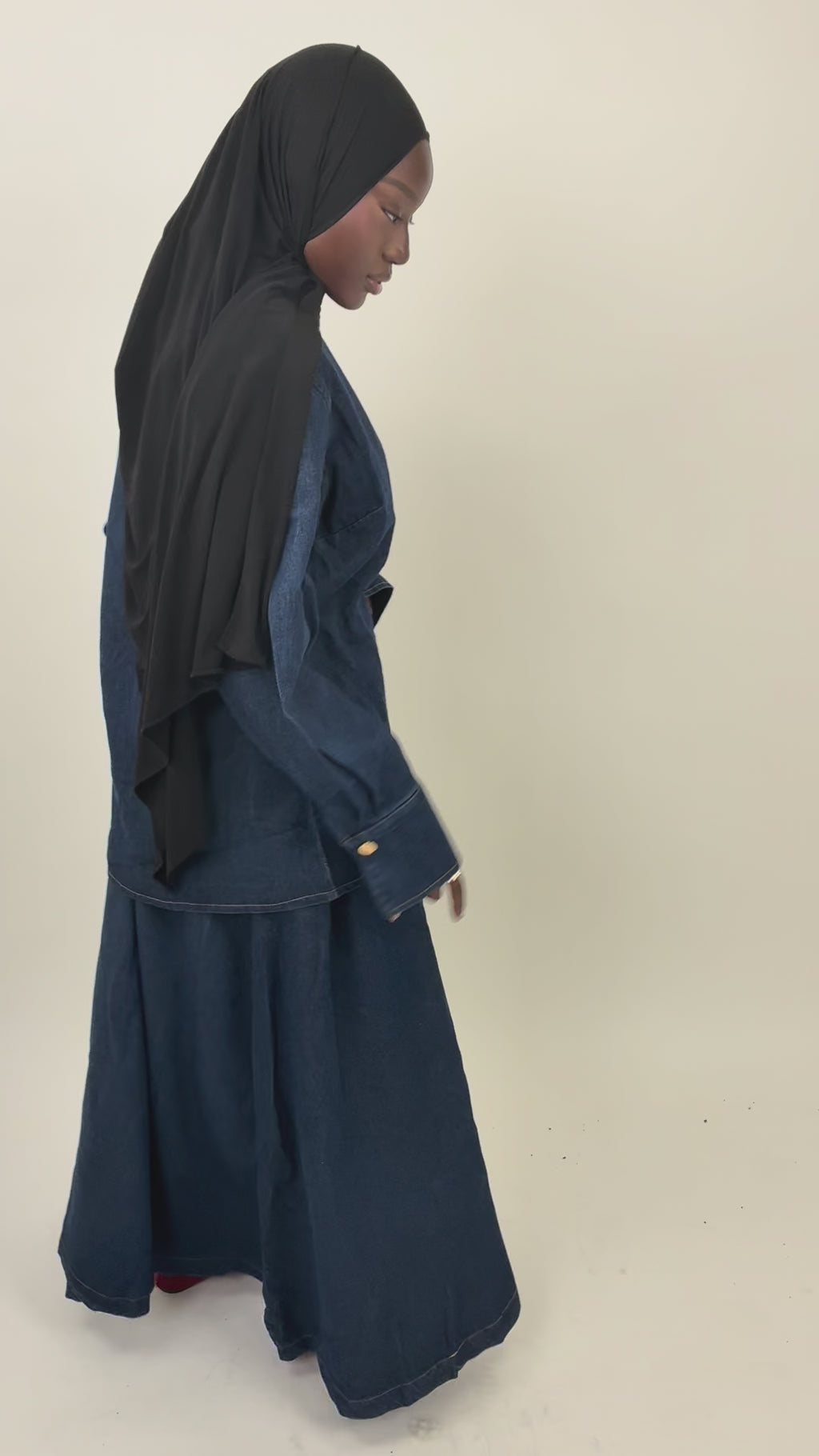 Ensemble signature jeans jupe et chemise